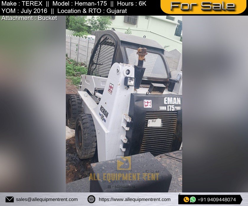 GJ Registered Skid Steer Loader Heman 175 working condition 2016 Model for Sale in Gujarat Image 3